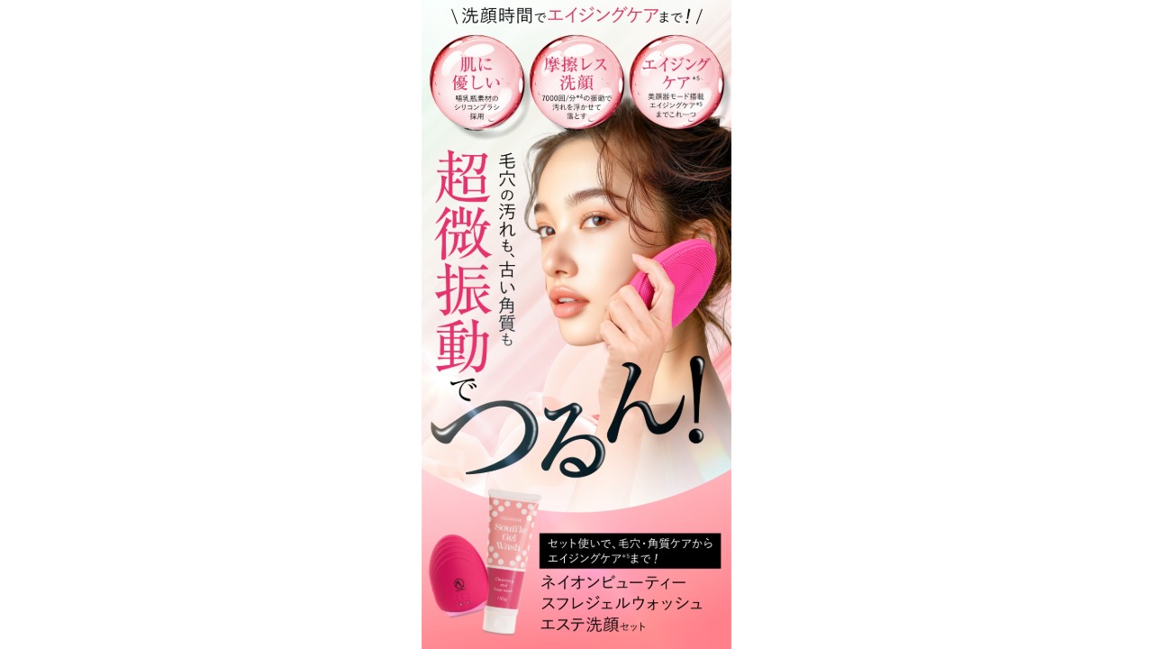 ネイオンビューティー クレンジングジェル 洗顔用フェイスブラシ 美顔