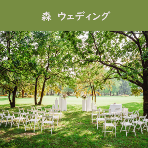 森ウェディング 名古屋 ガーデンウェディング 自然の中の結婚式