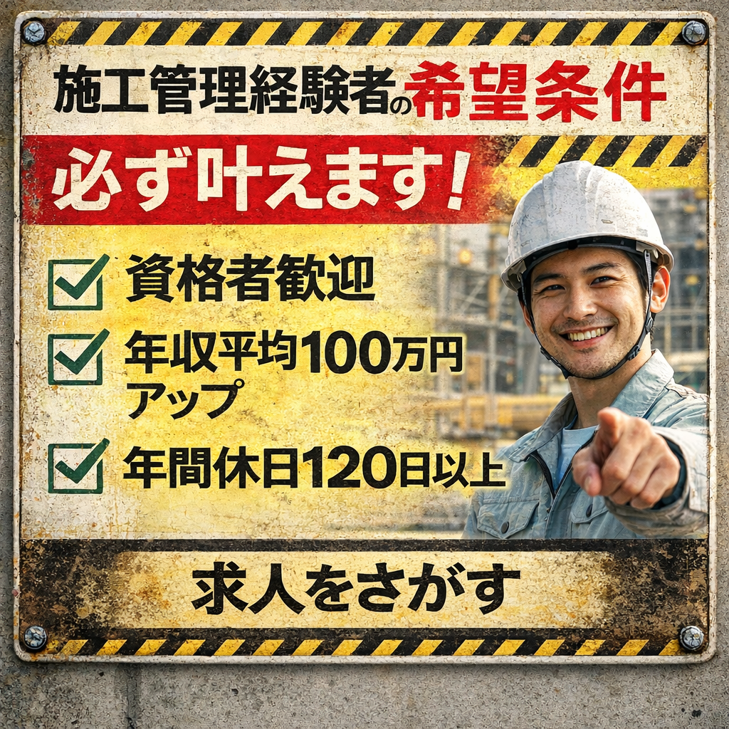施工管理経験者の希望条件を必ず叶えるセコカンキャリアの求人紹介バナー